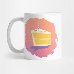 Birthday Cake Watercolor Celebration Mug